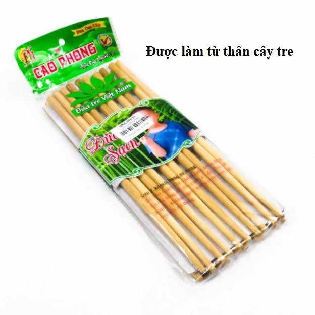 Đũa tre cao cấp PHULV set 10 đôi MUL63