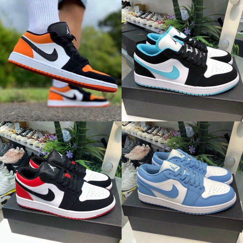 ( Hàng có sẵn)⚡️𝐅𝐑𝐄𝐄 𝐒𝐇𝐈𝐏⚡️Giày jodan cổ thấp 1:1 các màu full box và bill