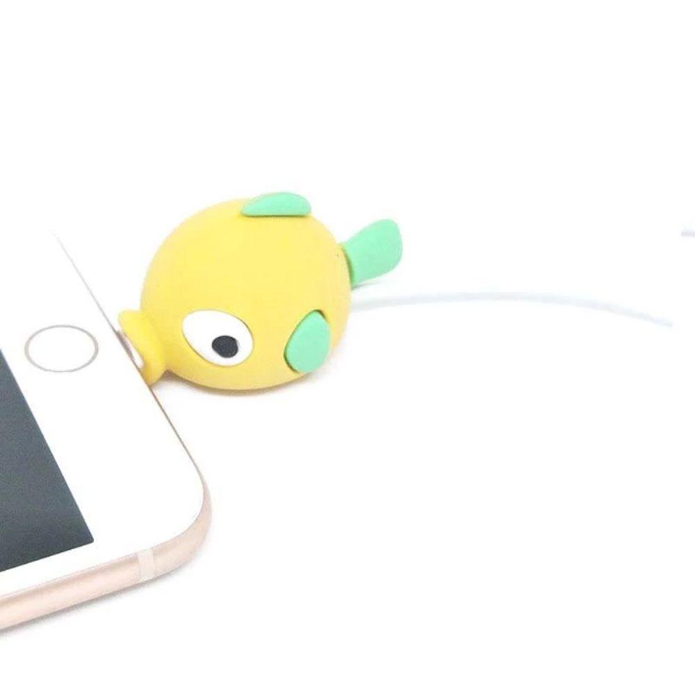 Phụ Kiện Bảo Vệ Đầu Dây Cáp USB Hình Khủng Long Dễ Thương