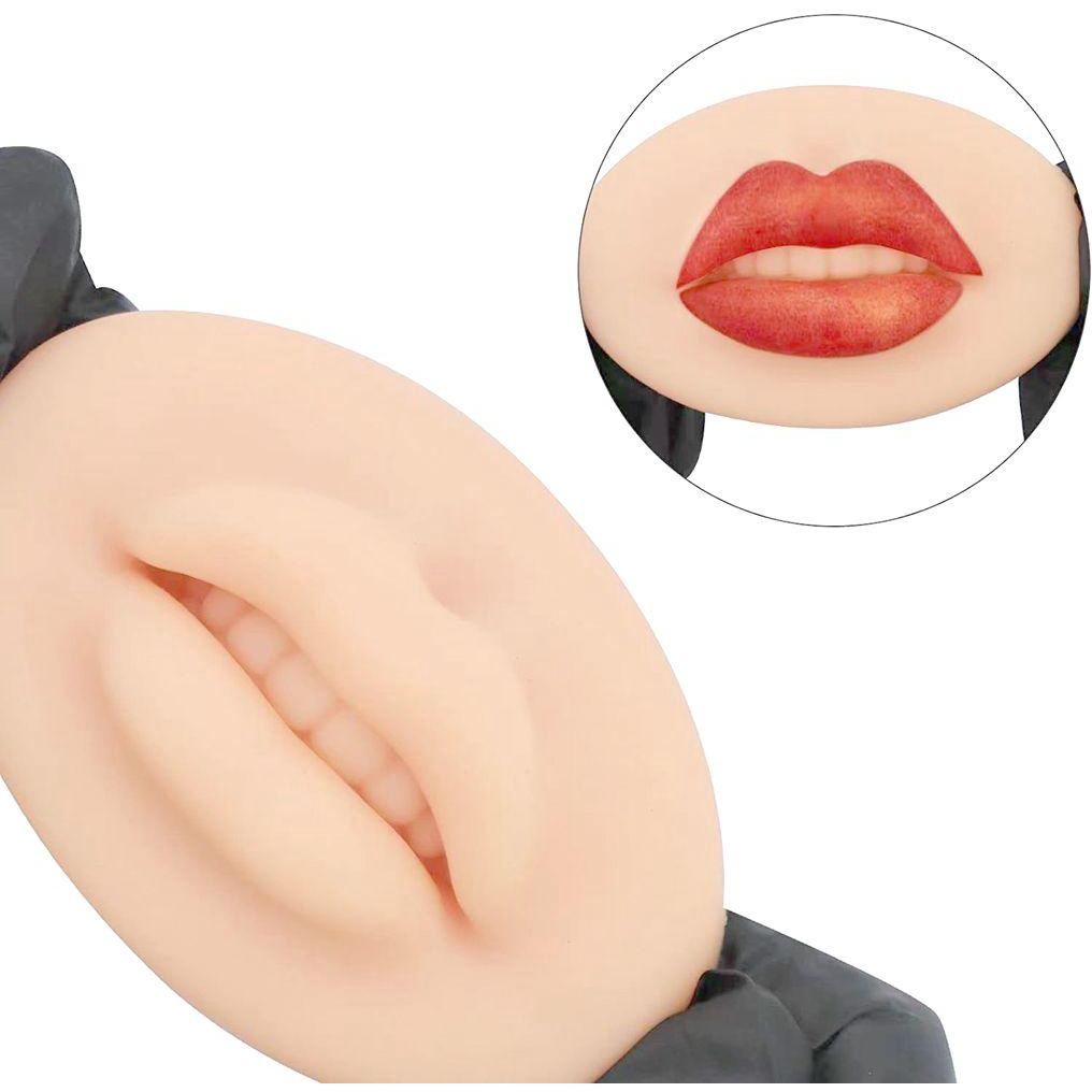 IVORY Khuôn Trang Điểm Môi 3D Bằng Silicone Mềm Cho Người Mới Bắt Đầu