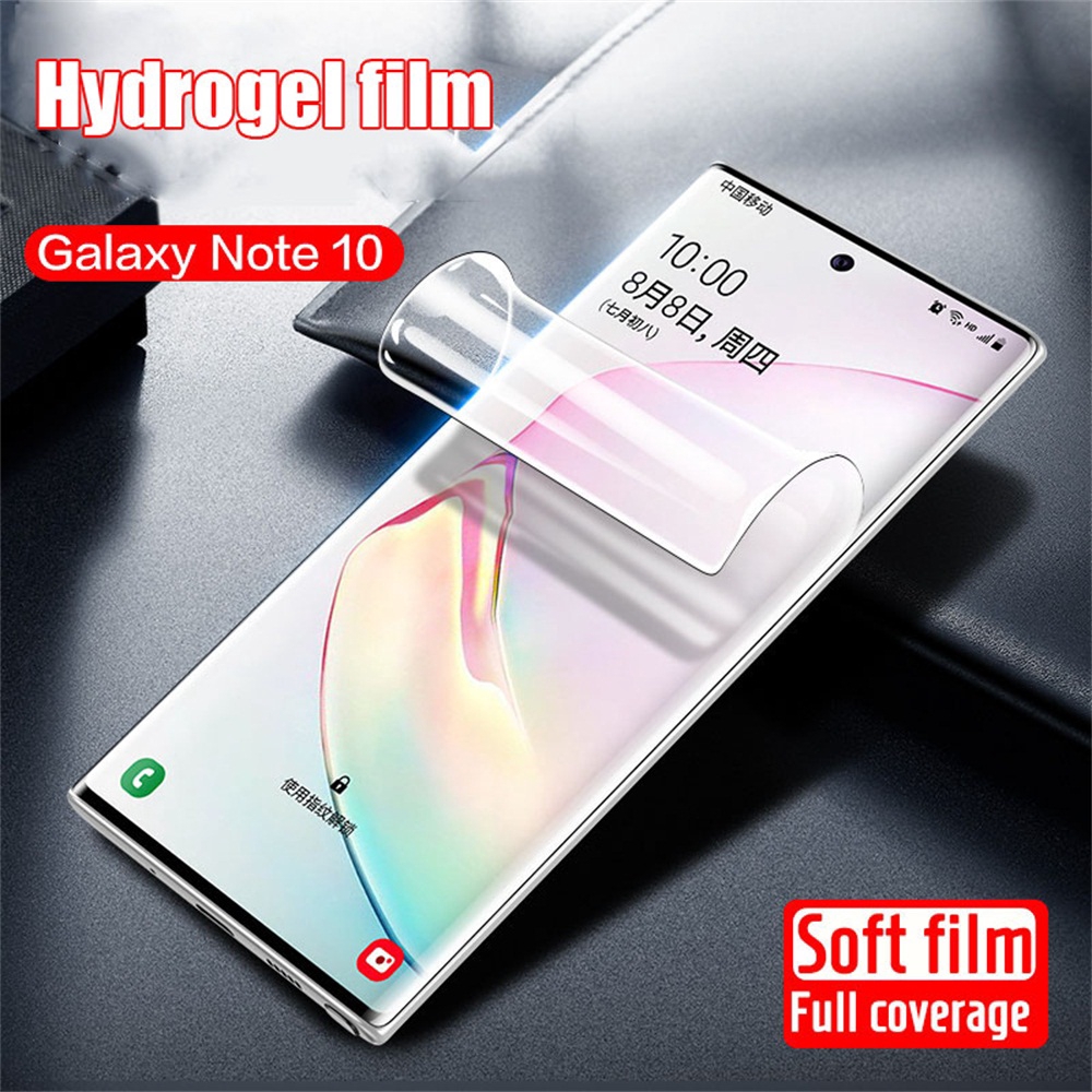 Miếng dán màn hình bằng TPU mềm siêu mỏng 3D HD cho Samsung Galaxy Note 10 / 10+ Plus