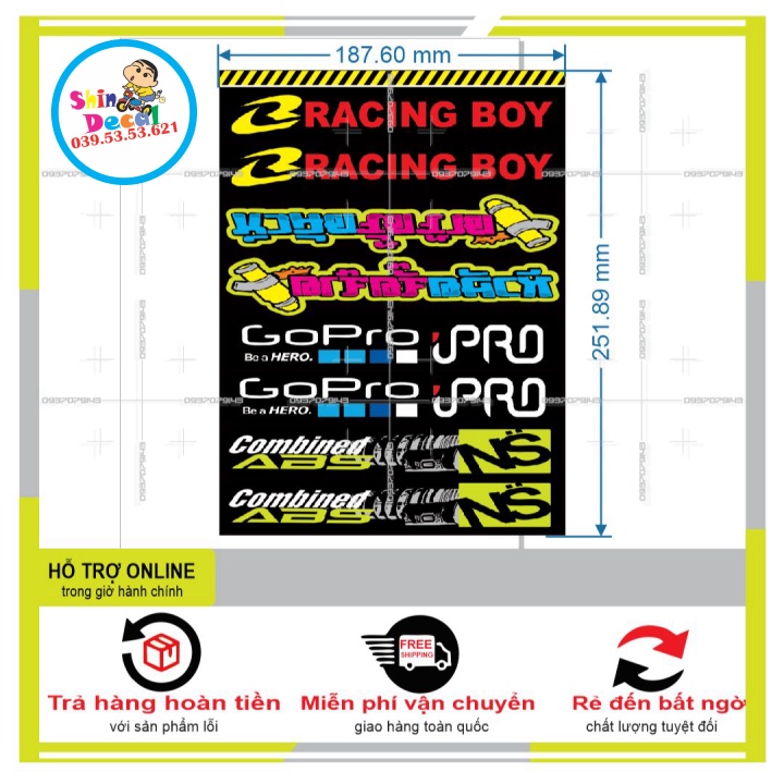 LOGO STICKER DÁN CHÂN PHUỘC M5 - SHINDECAL2