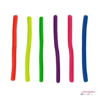 6 Pcs Decompression Artifact Release Pull Rope Noodle Rope Random Color