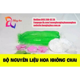 Bộ Nguyên Liệu Hoa Giấy Lụa ( Không Chai )