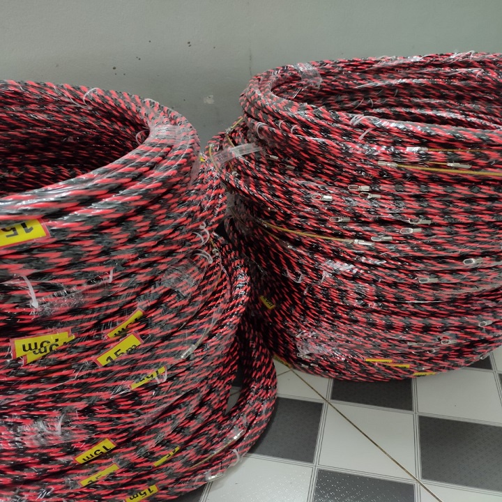 dây mồi luồn dây điện 💢💢𝑭𝑹𝑬𝑬𝑺𝑯𝑰𝑷  💢💢 xả kho  _dây xoắn 3 sợi siêu bền,nhựa đỏ đen