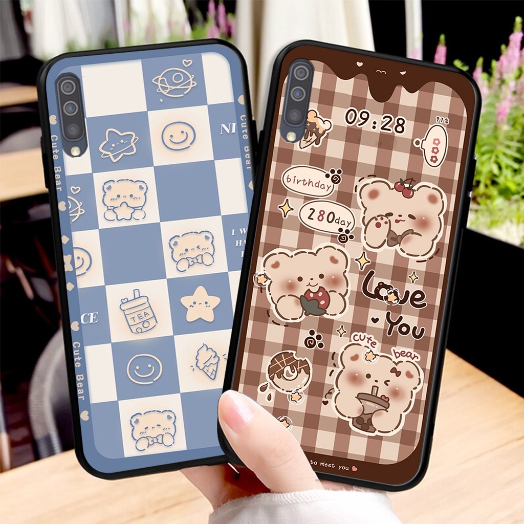 Ốp lưng Samsung A30S / A50 / A50S / A70 in hình 3D GẤU cute be@r, soda, happy day cực hot ,thời thượng