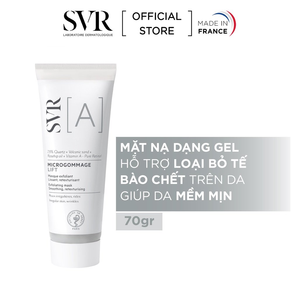 Mặt Nạ Tẩy Tế Bào Chết SVR [A] Microgommage Lift 70g