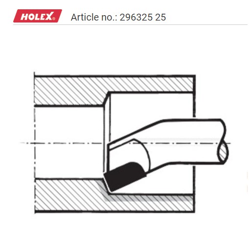 Dao tiện lỗ phải hàn mảnh hợp kim HOLEX 296325 25