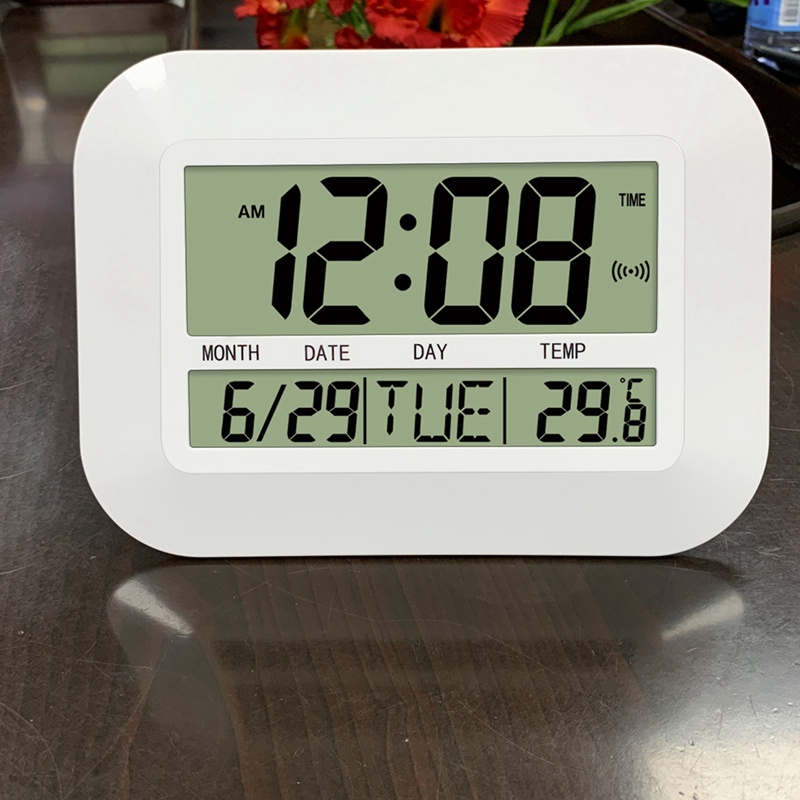 Đồng Hồ Báo Thức Màn Hình LCD Kỹ Thuật Số Có Lịch Ngày Tháng Tiện Dụng Cho Gia Đình / Văn Phòng