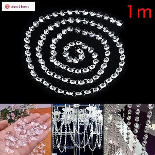 Dây hạt pha lê 1m kiểu dáng đẹp mắt dùng để trang trí tiện lợi