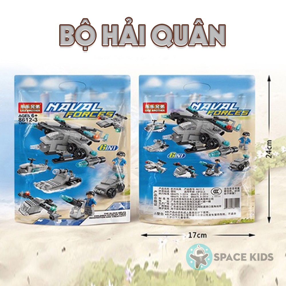 Đồ chơi mô hình lắp ráp 6 in 1 Máy bay 136 chi tiết, đồ chơi lắp ghép mô hình 3d giá rẻ