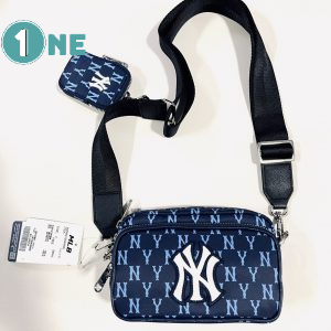 ( Chuẩn Hãng ) Túi Đeo Chéo MLB NY Monogram Crossbag New York Yankees Full Tag Mac
