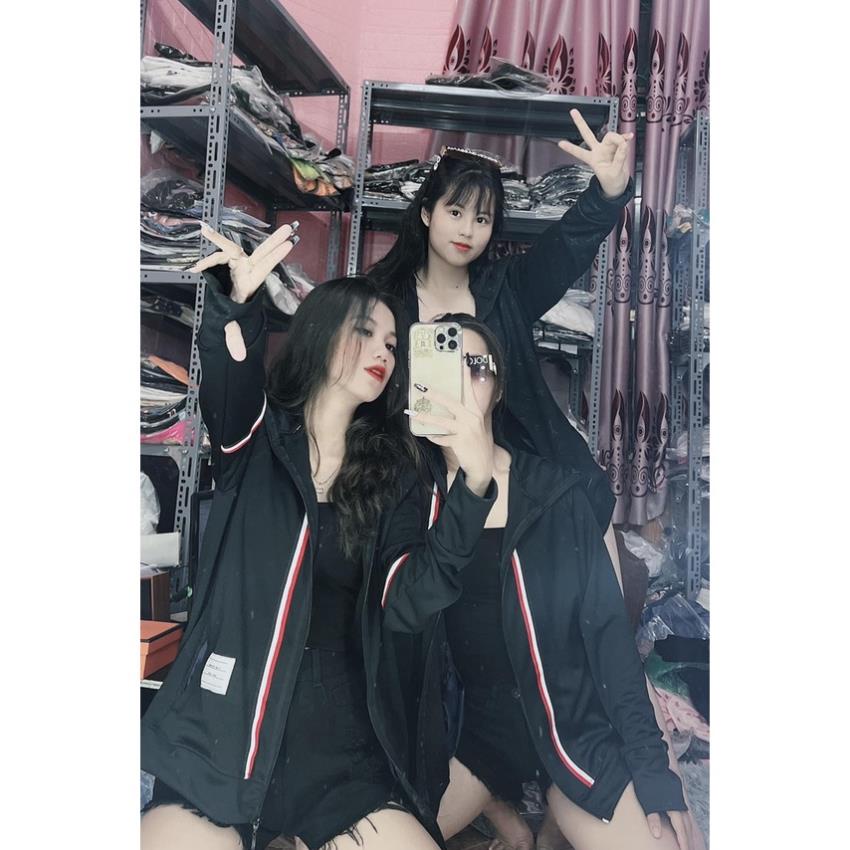 Áo Nắng Sọc Vai Viền Dày Mịn Form Rộng Nam Nữ Unisex Thoáng Mát Umi Hàn