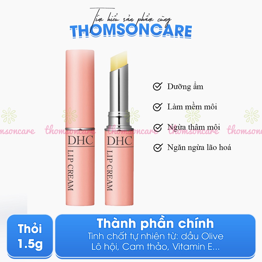 Son dưỡng DHC Lip Cream - Dưỡng ẩm, không màu - Hàng Chính Hãng DHC Nhật Bản