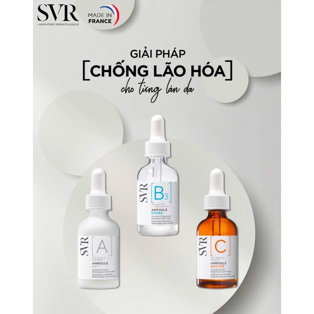 Serum SVR Ampoule 30ml SVR [A] [B] [C] 30ML | Chính hãng