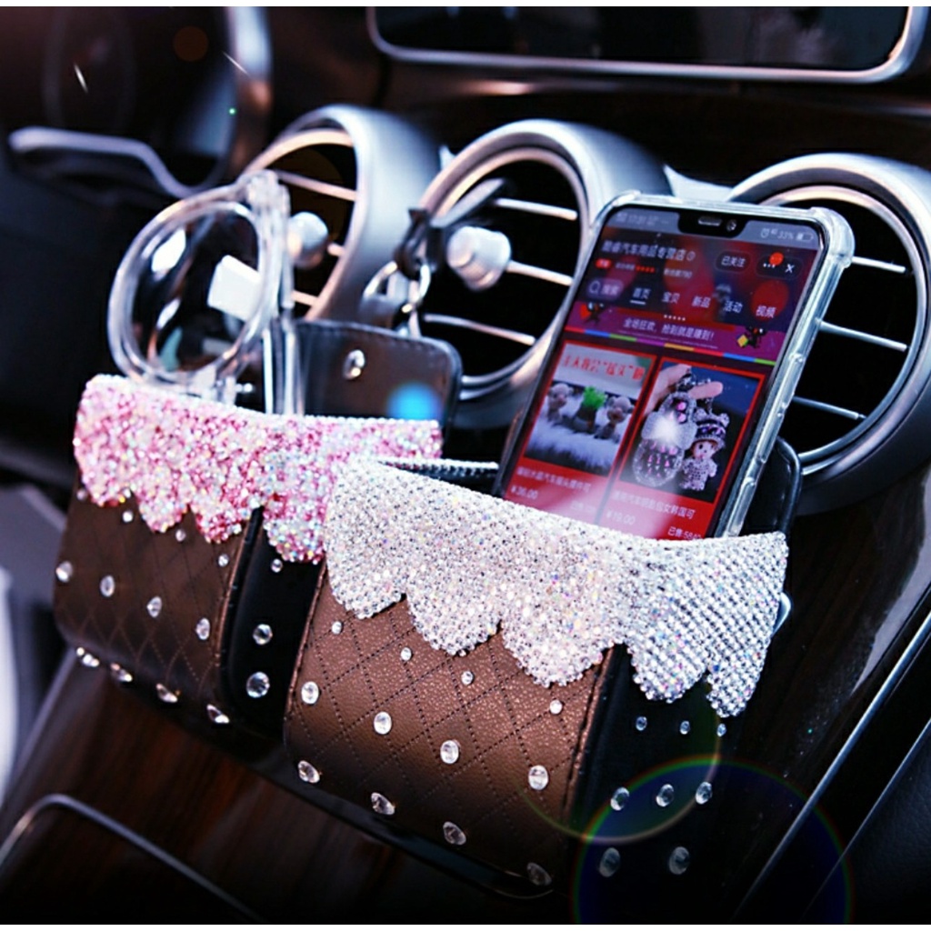 Giỏ Đựng Điện Thoại Đính Đá Cao Cấp