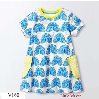 18m-6t: váy little maven chim công