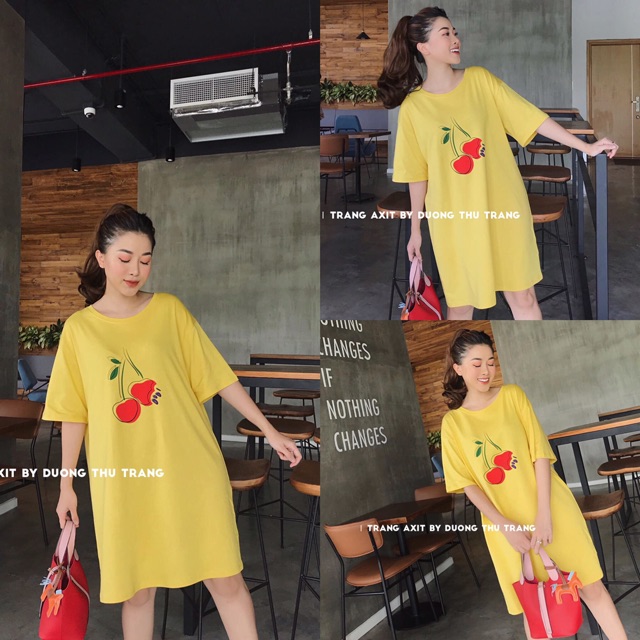 Đầm suông in hình trái cây (hình thật+video) | BigBuy360 - bigbuy360.vn