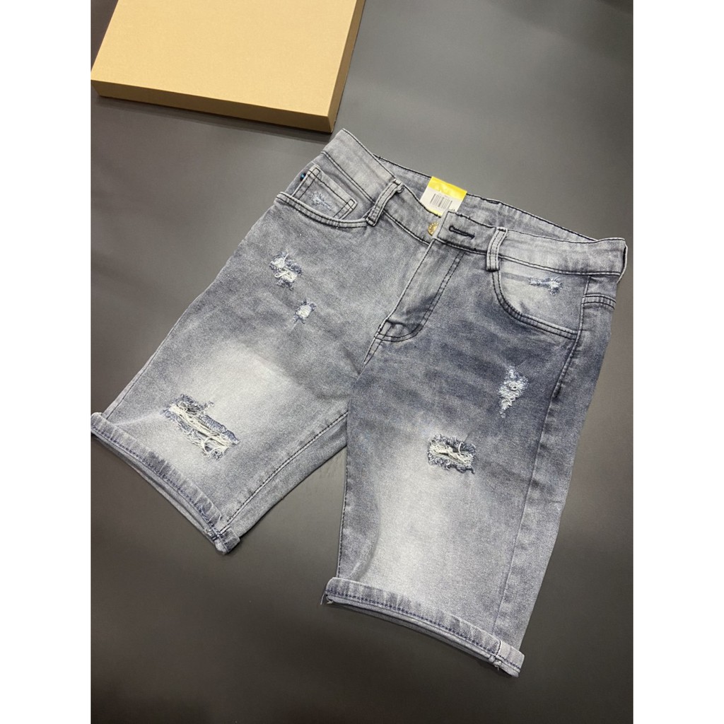 Quần short jean nam Gấu 194 vải jeans bò co dãn, mềm mịn form slimfit 228 | BigBuy360 - bigbuy360.vn