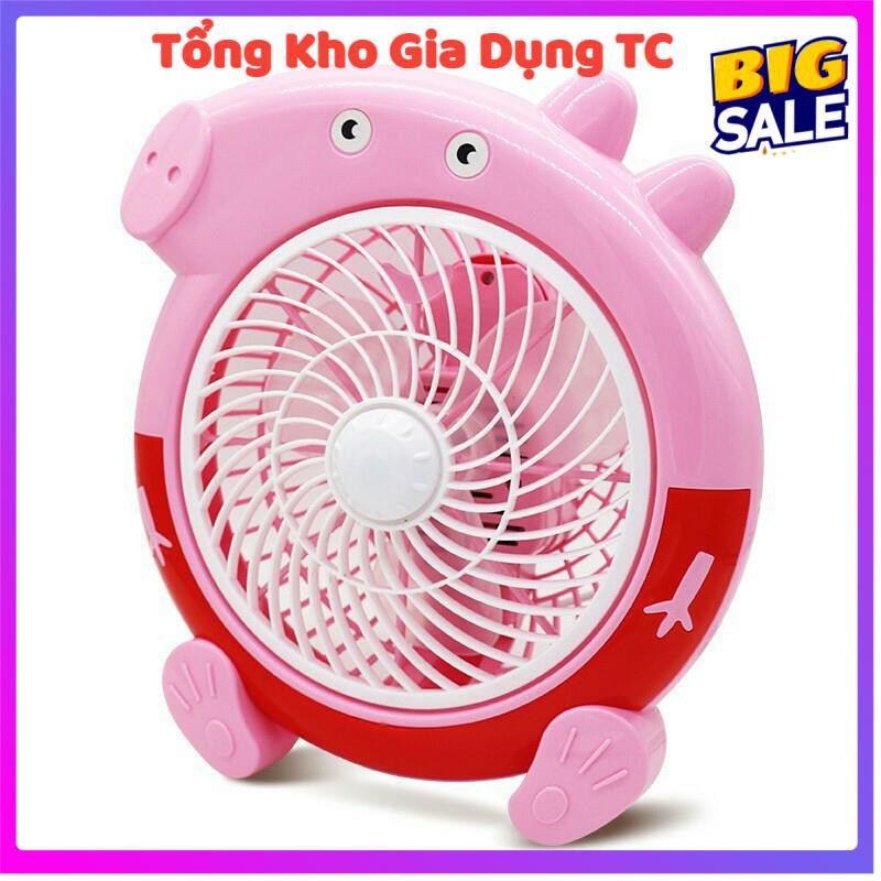 Quạt mini để bàn hình thú cắm điện kute nhỏ gọn tiết kiệm không gian công suất 20W | BigBuy360 - bigbuy360.vn