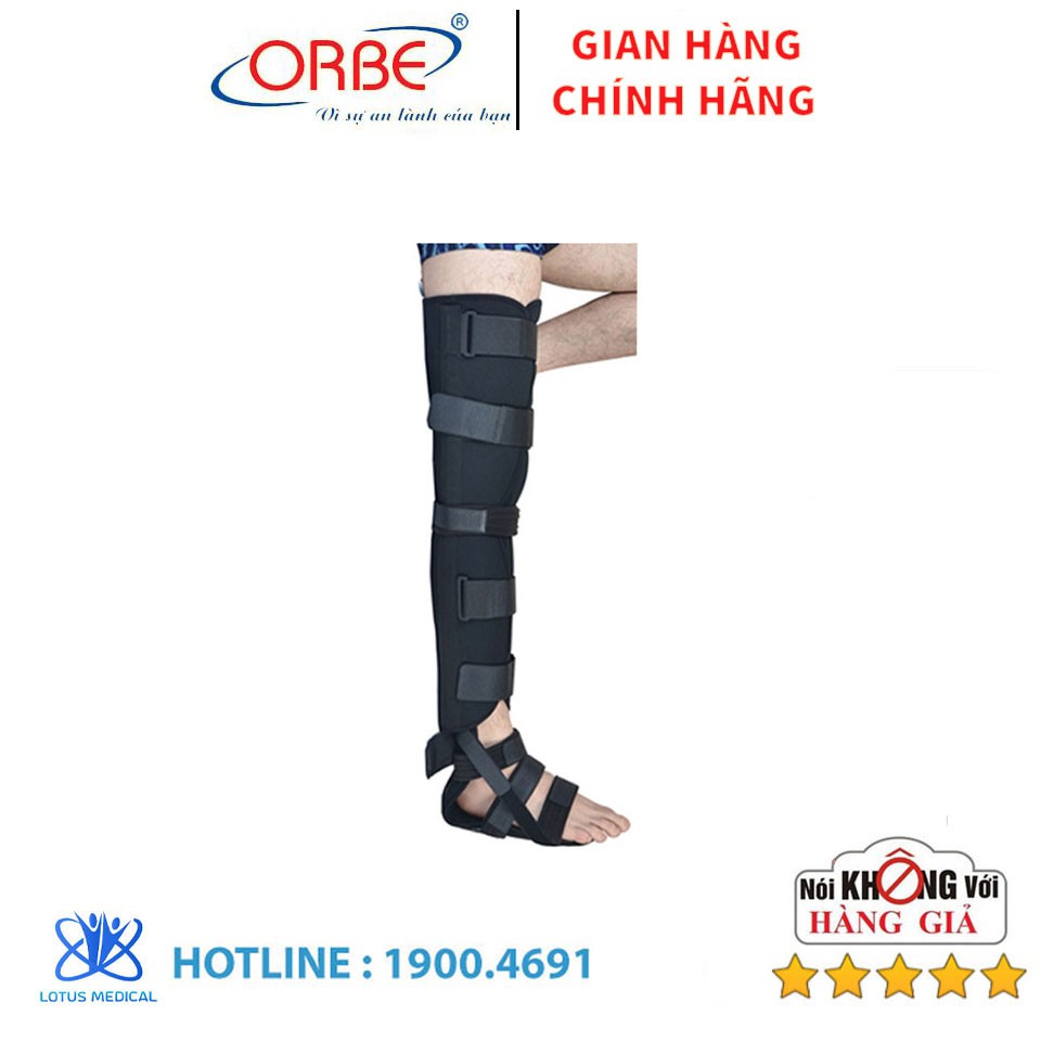 Nẹp chân ORBE H1 - chấn thương khớp và quanh khớp gối.