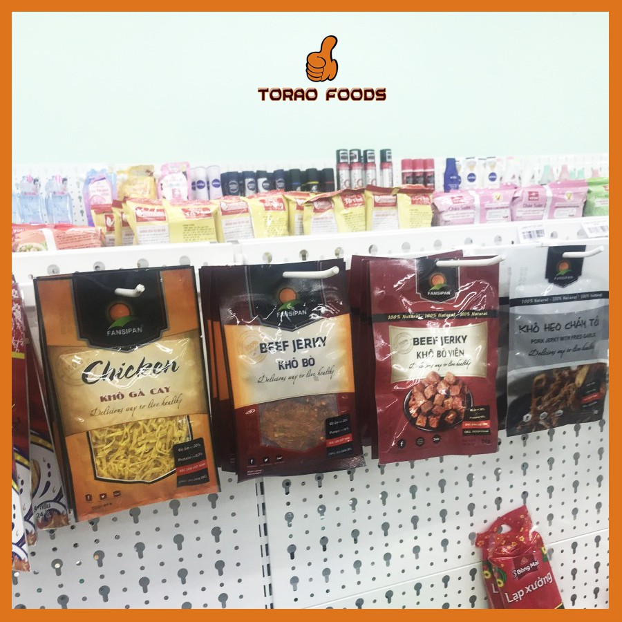 Combo 3 khô bò miếng Fansipan 50g - Khô bò miếng mềm, bò thật loại 1 đảm bảo An toàn vệ sinh Thực phẩm | BigBuy360 - bigbuy360.vn