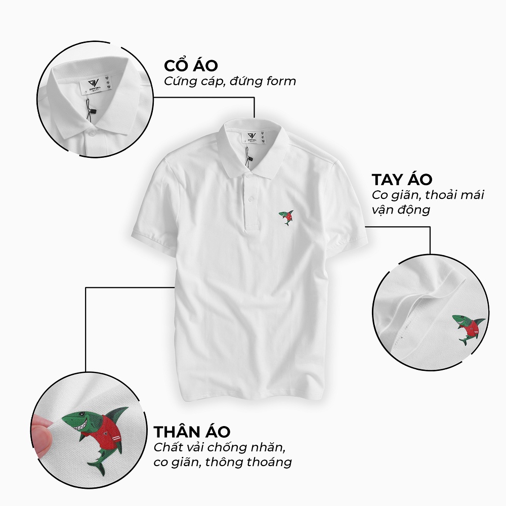 Áo thun polo nam DARNELL tay ngắn chất cotton siêu mềm mại form tôn dáng, thoáng mát năng động bền màu DN2024