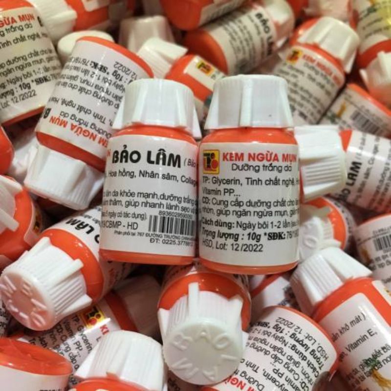 COMBO 5 KEM BẢO LÂM TRẮNG DA NGỪA MỤN 10G