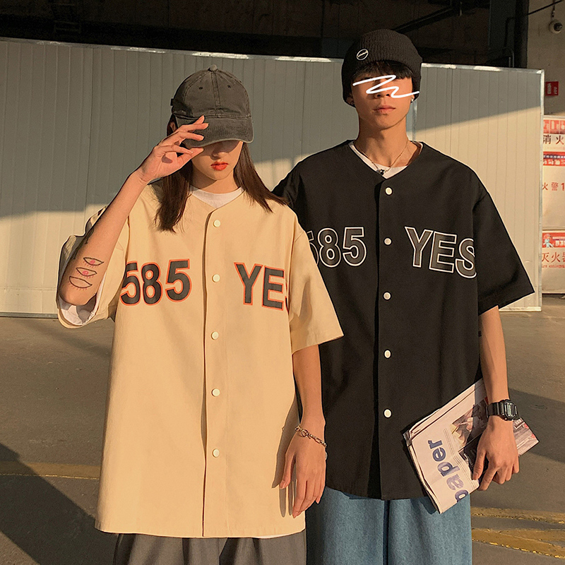 Áo Sơ Mi Bóng Chày  Tay Ngắn Thời Trang Dành Cho Nam Jersey Áo Bóng Chày UNISEX | BigBuy360 - bigbuy360.vn