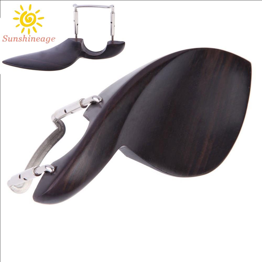 SUNAGE- ~Ebony Violin Parts Violin Chin Rest Chinrest With Screws Kit For 3/4 4/4 Violins【SUNAGE-HOT Fashion】