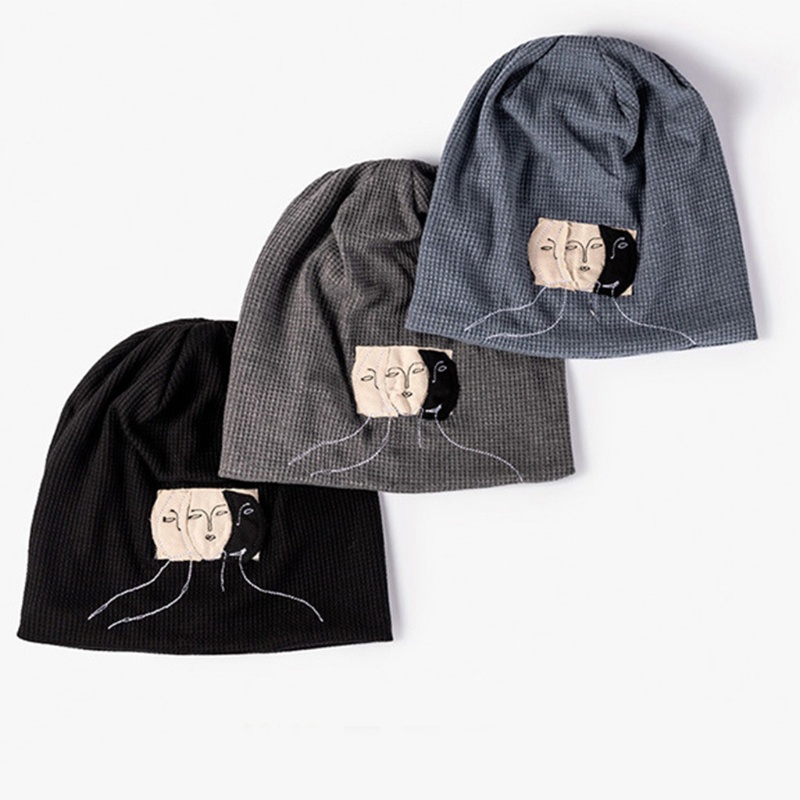 Mũ Beanie In Họa Tiết Đầu Lâu Thời Trang Giữ Ấm Đa Năng