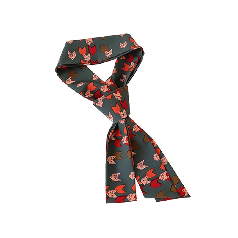 Dây Cột Tóc Lụa Phong Cách Retro Hàn Quốc Mới