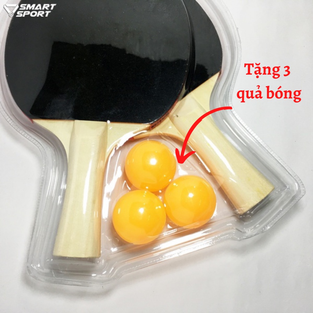 Vợt đánh bóng bàn giá rẻ nhất Hà Nội⚡Tặng 3 quả bóng⚡siêu bền dành cho người mới chơi và tập luyện- combo quả bóng bàn
