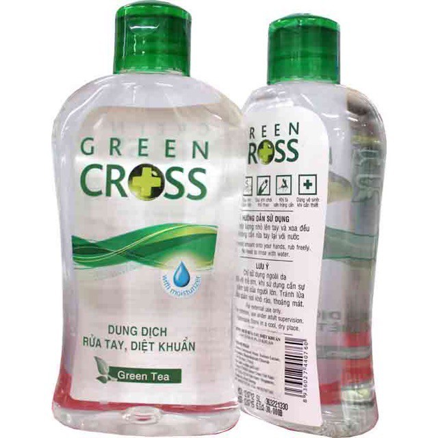 DUNG DỊCH RỬA TAY KHÔ GREEN CROSS loại bỏ vi khuẩn nhanh, tiện lợi 100ml