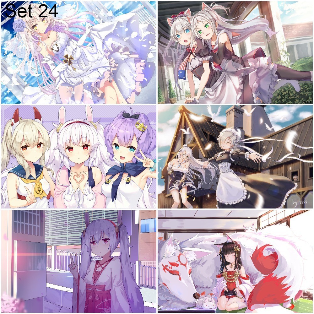 Bộ 6 Poster game Azur Lane   - A3,A4,A5