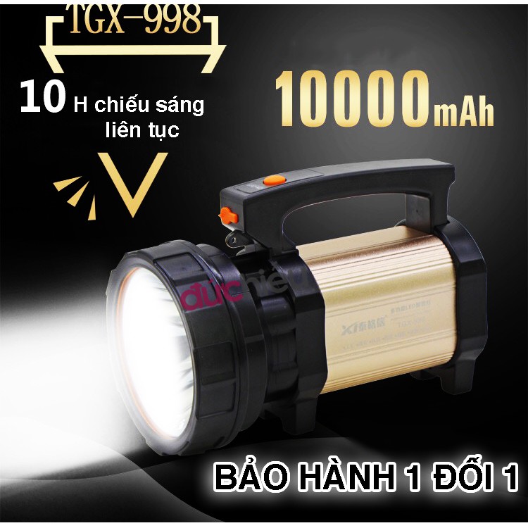 [ Sáng cực mạnh ] Đèn pin siêu sáng chống nước chiếu xa hơn 1000m TGX-998