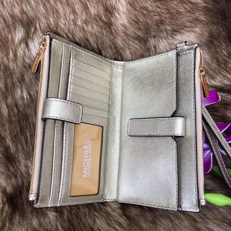 Ví Michael Kors double zipper size 18