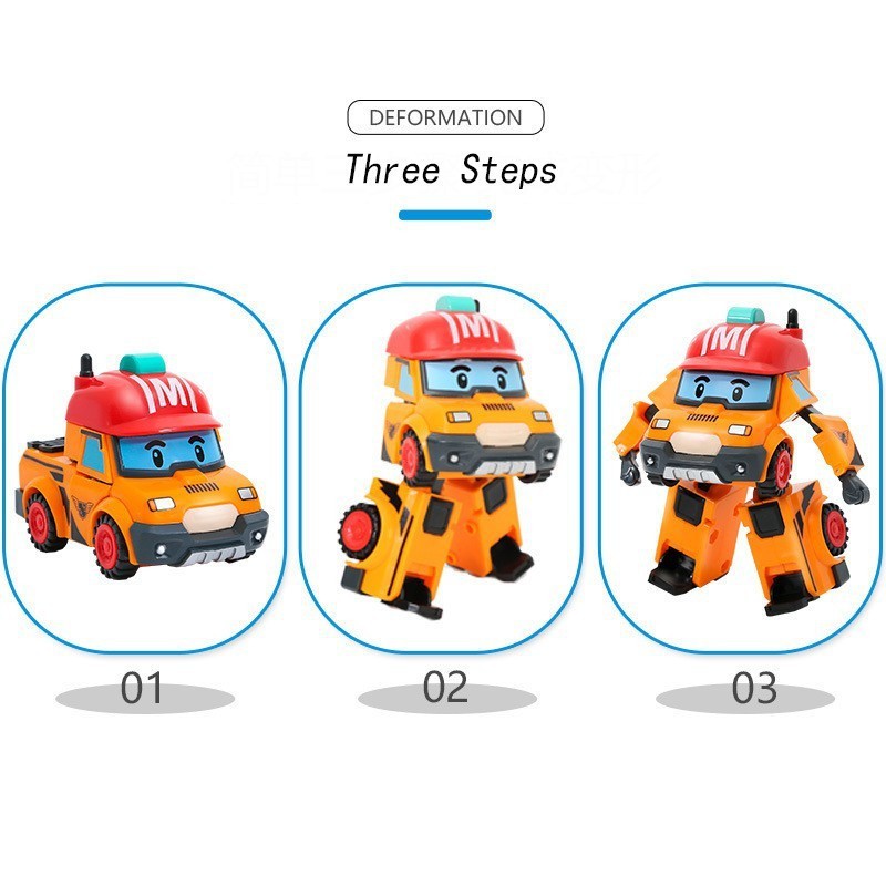 Mô hình xe robot biến hình nhiều hình dáng cho bé