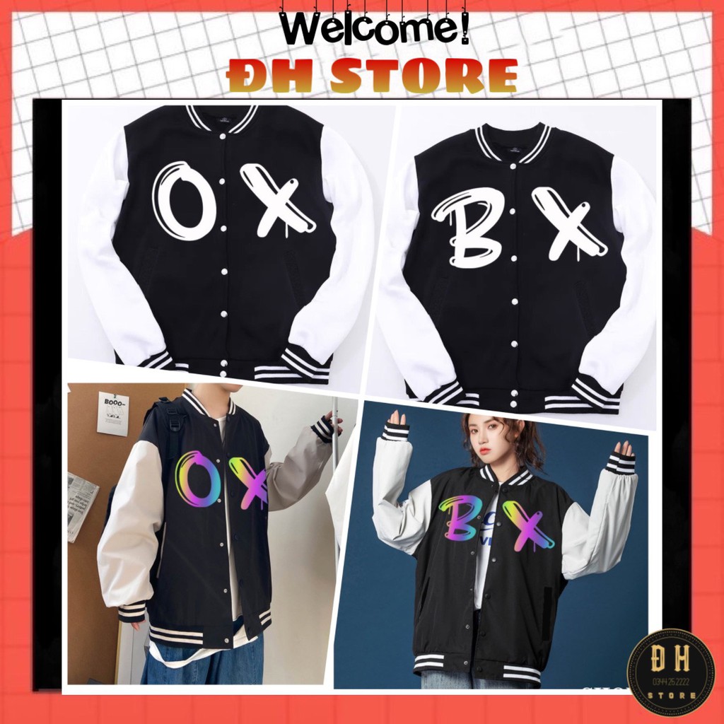 🍓 Áo BOMBER Bóng Chày OX BX PHẢN QUANG Siêu Đỉnh_ 👍 Style Hàn Siêu Hot 2 SIZE (L-XL)