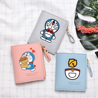 Ví doremon nữ ví đựng tiền xu dễ thương ví ngắn đựng thẻ ví học sinh nam