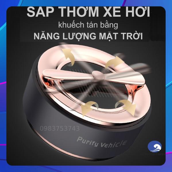 [FREE SHIP] Sáp thơm xe hơi khuếch tán bằng năng lượng mặt trời cao cấp