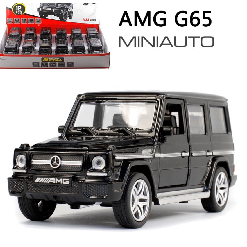 Mô hình xe ô tô đồ chơi Mercedes AMG G65 tỉ lệ 1:32 bằng kim loại đồ chơi trẻ em