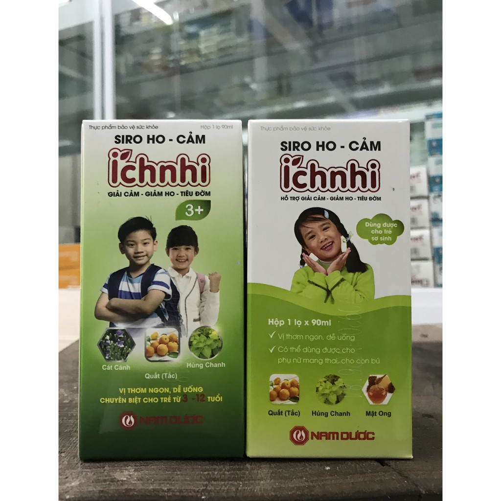 Siro ho-cảm ÍCH NHI hỗ trợ giải cảm-giảm ho-tiêu đờm