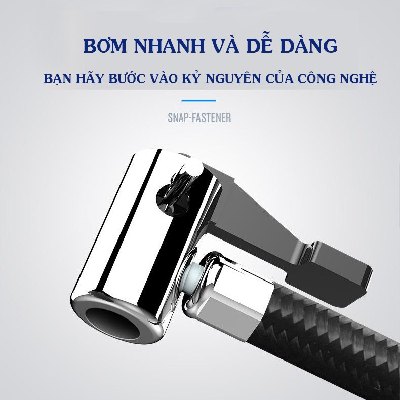 Máy Bơm Lốp ,Máy Bơm Xe Hơi RunDong Mini 12v Tự Động Ngắt Khi Đủ Áp Lực