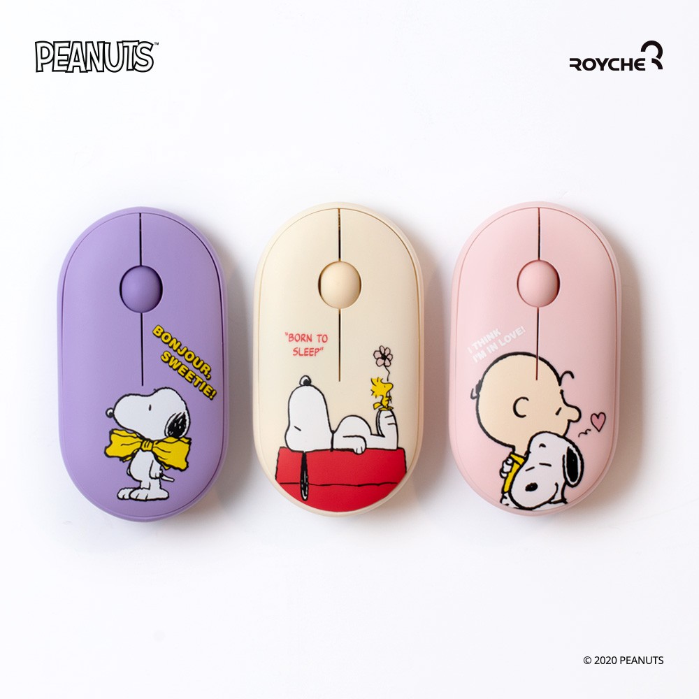 CHUỘT KHÔNG DÂY CHỐNG ỒN NHÂN VẬT HOẠT HÌNH PEANUTS SNOOPY (CÓ THỂ KẾT NỐI BLUETOOTH)