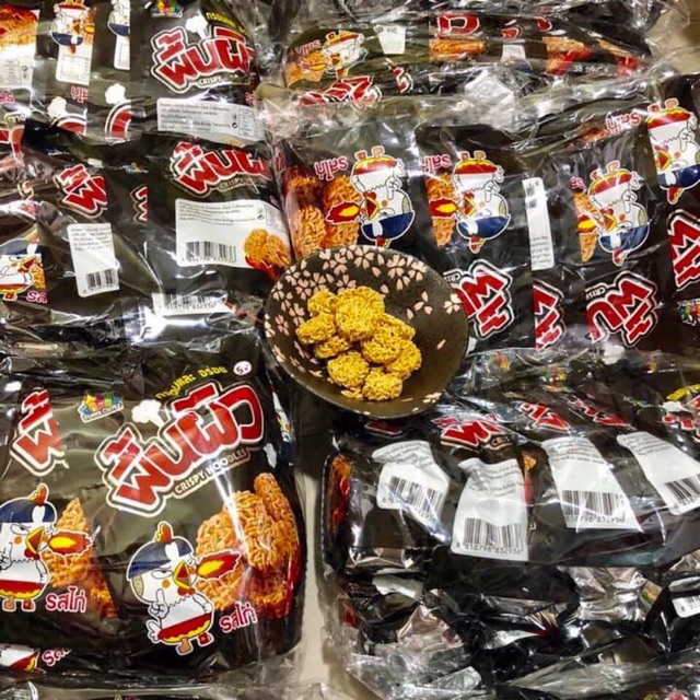 Mì gói tôm viên gà cay thái lan - snack mì ăn liền ( 1 bịch 12 gói)