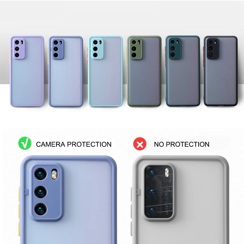 Ốp điện thoại nhám chống sốc/ va đập bảo vệ camera cho Samsung ss Galaxy A22 A02 A12 M12 A32 A42 A52 A72 5G 4G | BigBuy360 - bigbuy360.vn