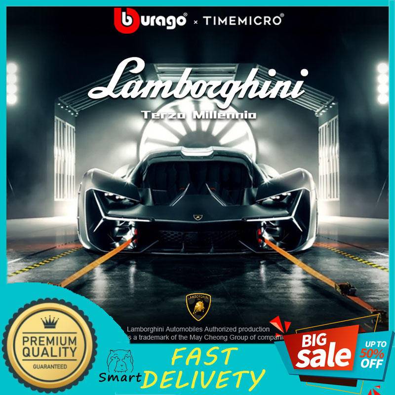 TimeMicro 1:64 Bburago Lamborghini Three Thousand Years Terzo Millennio Bộ sưu tập đồ chơi quà tặng mô hình ô tô đúc chết
