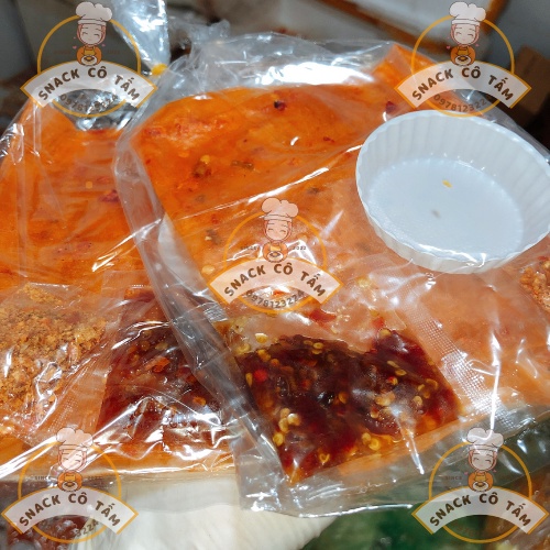 Bánh tráng dẻo tôm ớt tắc Bánh tráng chấm ớt rim cay muối tôm đặc sản Tây Ninh/Snack Cô Tấm
