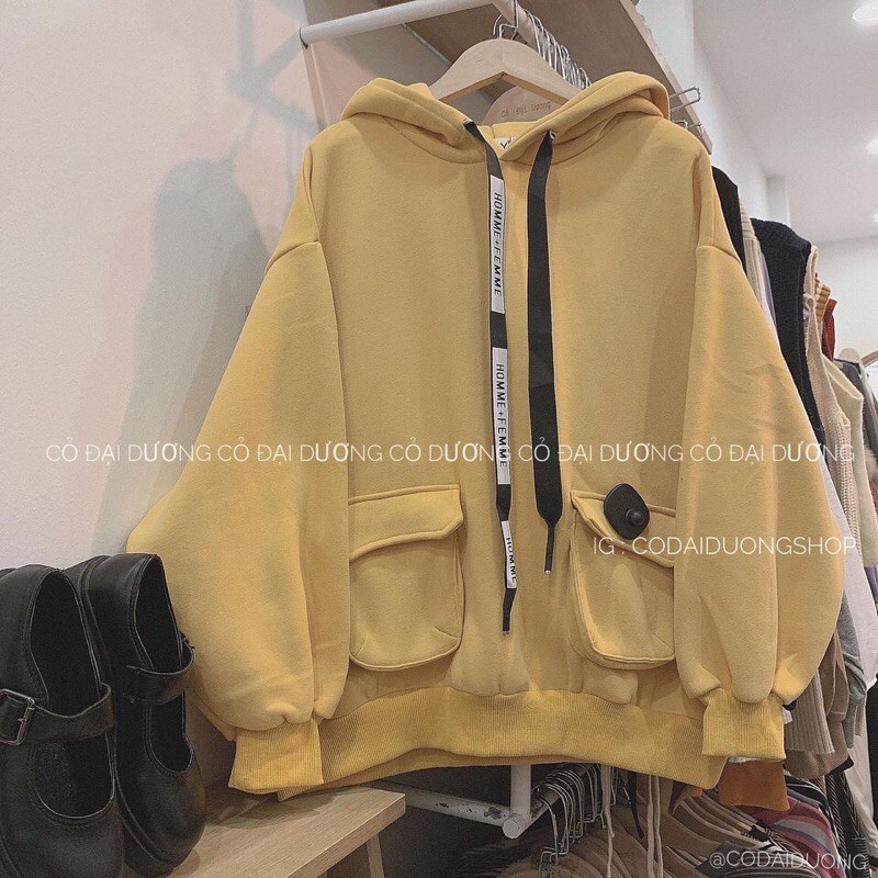 hoodie túi nắp dây chữ 5 màu | BigBuy360 - bigbuy360.vn